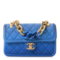 Caviar Quilted Small Sunset On The Sea Flap Blue