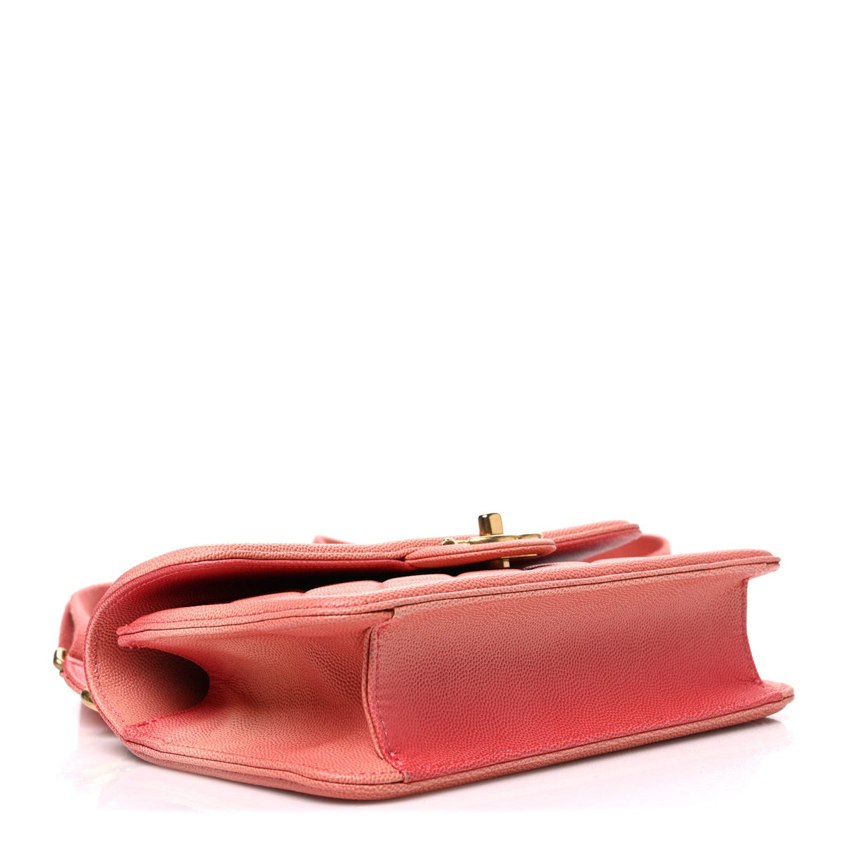 Caviar Quilted Small Sunset On The Sea Flap Coral