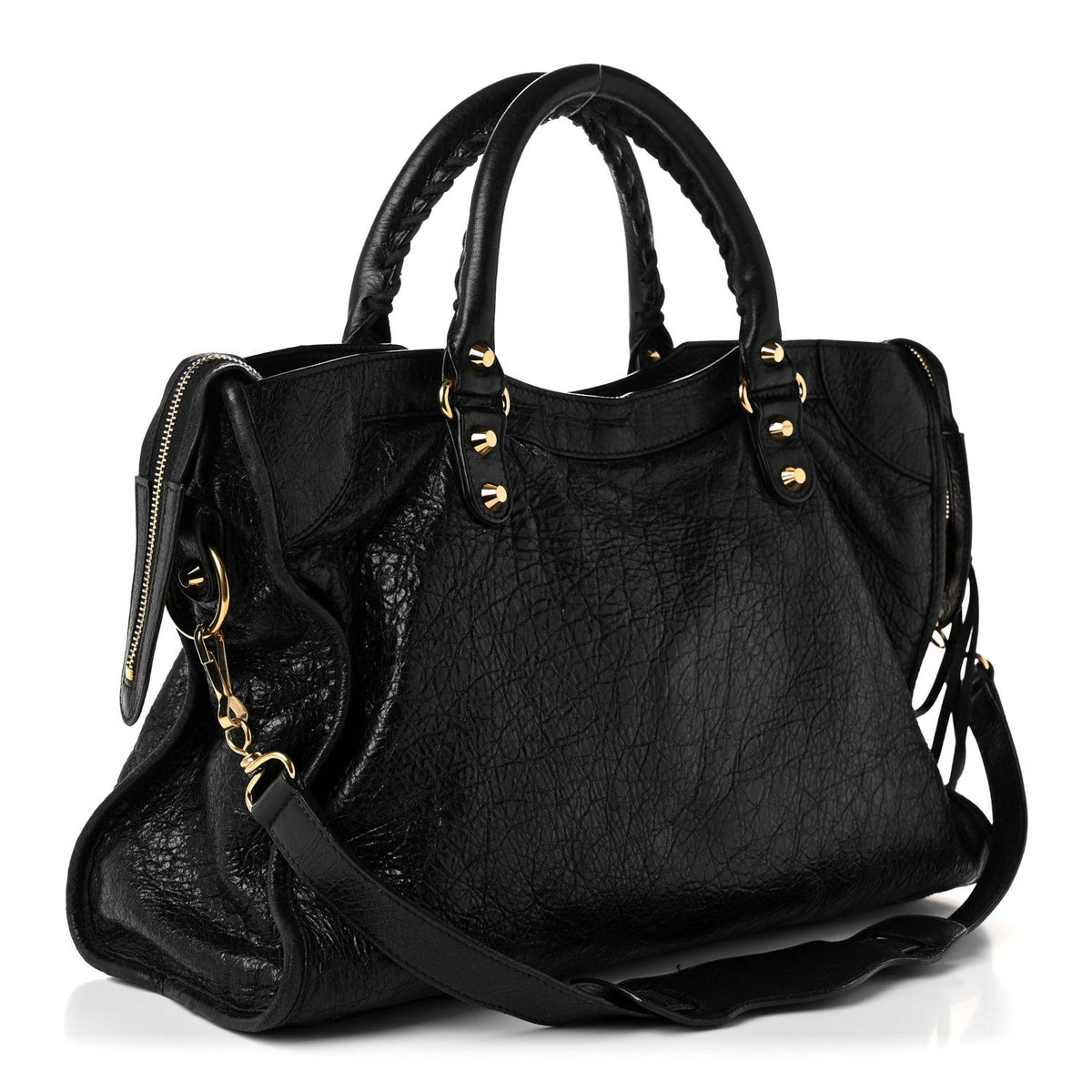 Agneau Classic Gold Hardware City Black