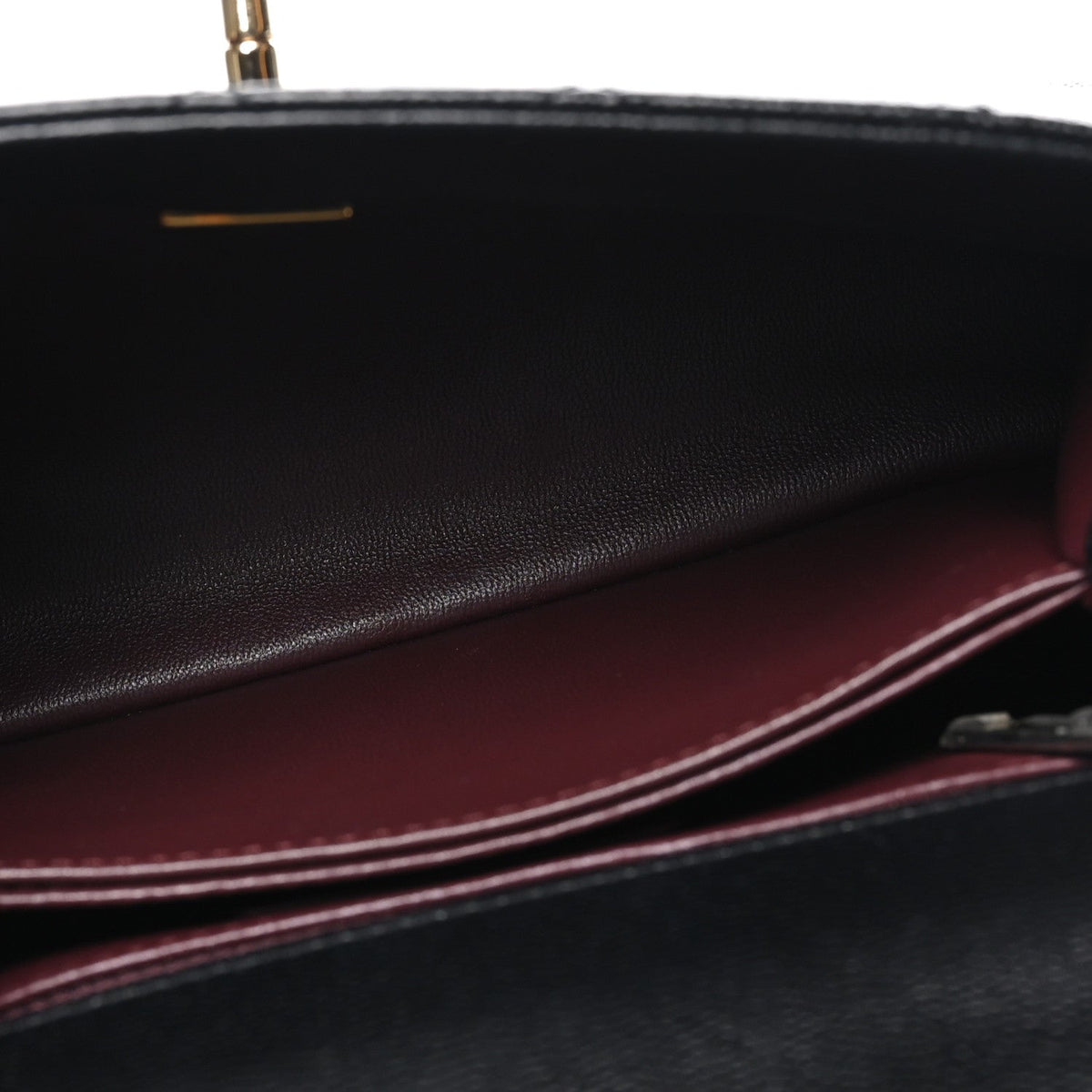 Caviar Quilted Lizard Embossed Mini Coco Handle Flap  Black