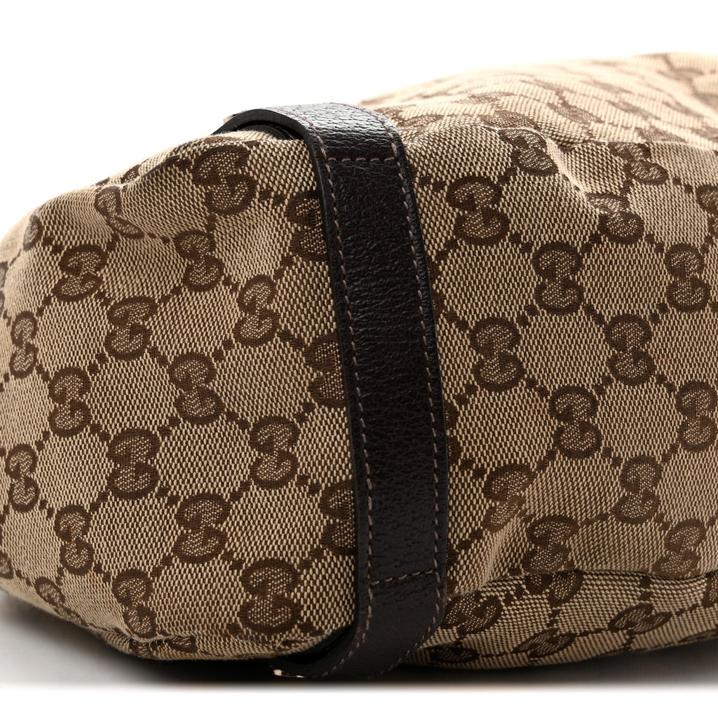 Monogram Medium Abbey Shoulder Bag Dark Brown