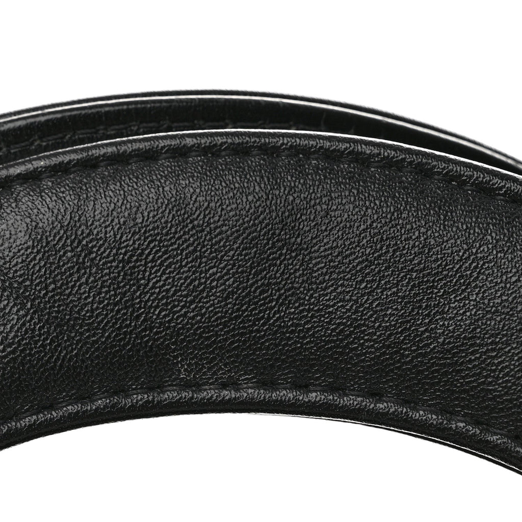Shiny Lambskin Quilted Large 31 Shopping Bag Black