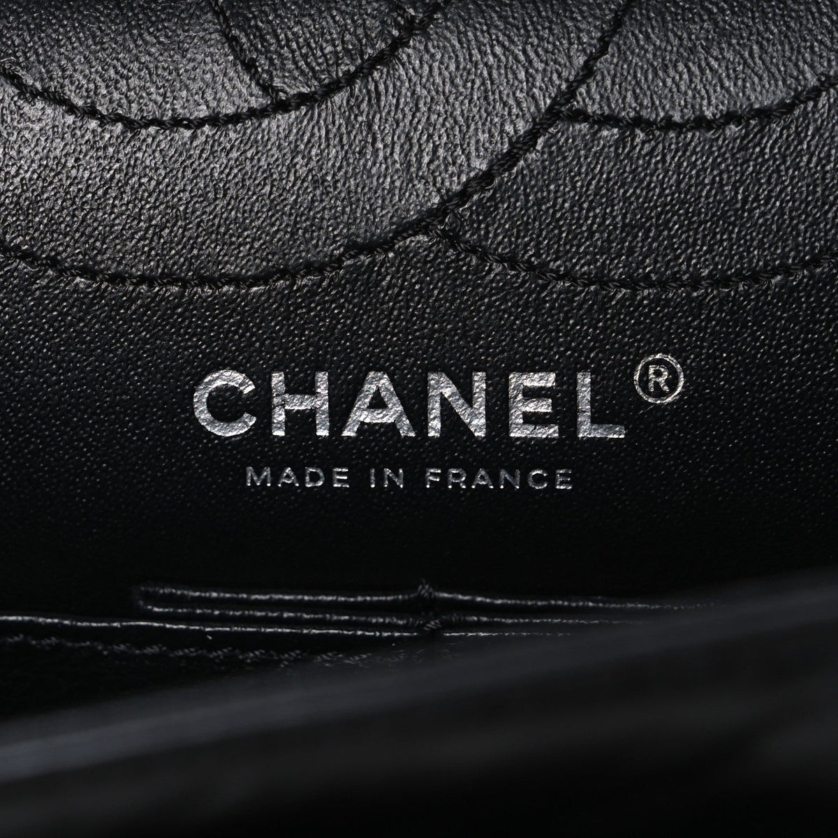 Sheepskin Chevron Quilted 2.55 Reissue 225 Double Flap So Black