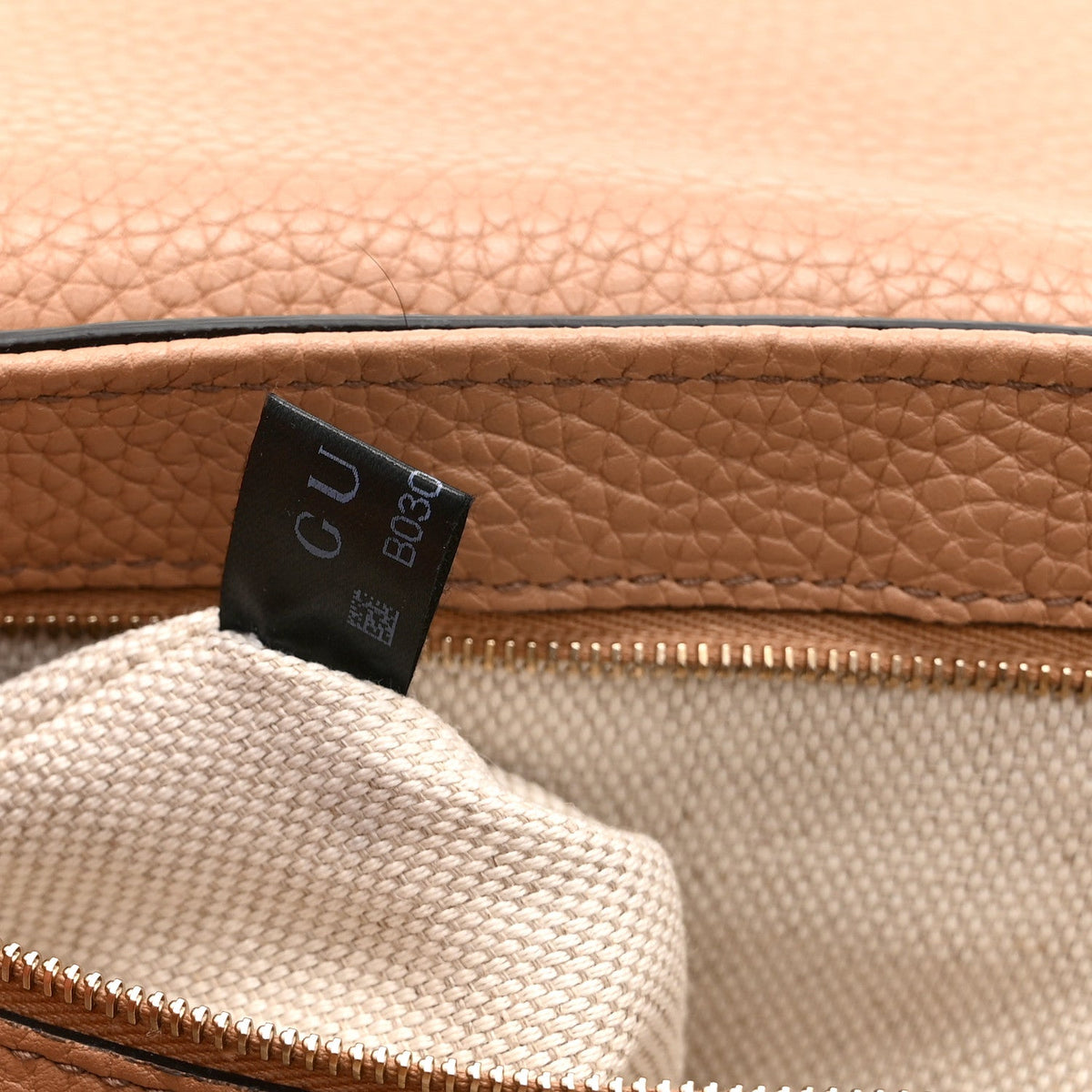 Pebbled Calfskin Medium Soho Flap Crossbody Camelia