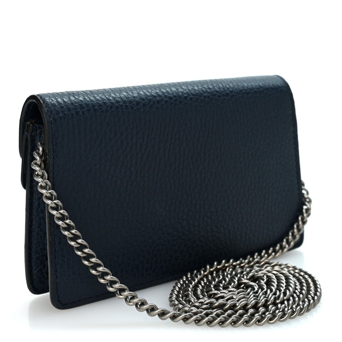 Dollar Calfskin Crystal Super Mini Dionysus Shoulder Bag Blue Agata Black Diamond