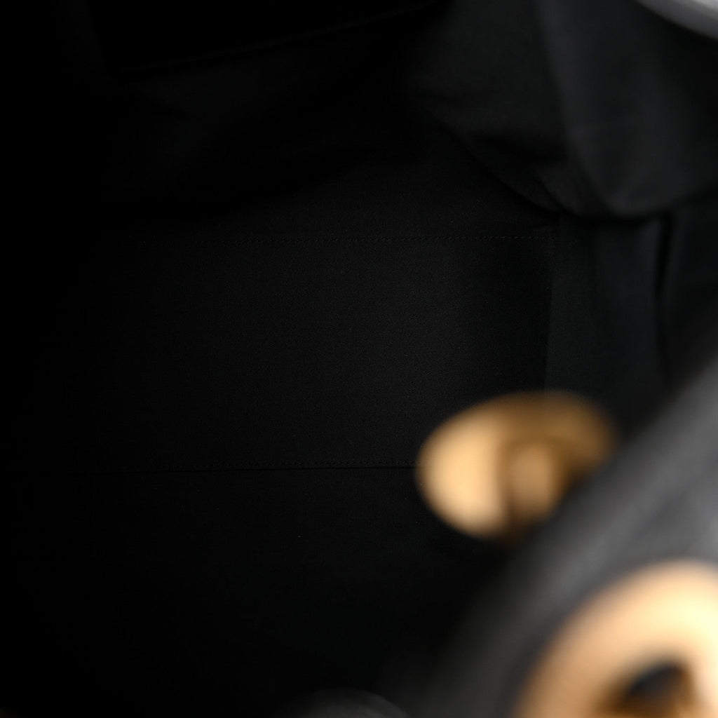 Caviar Quilted Medium Chanel 25 Handbag Black