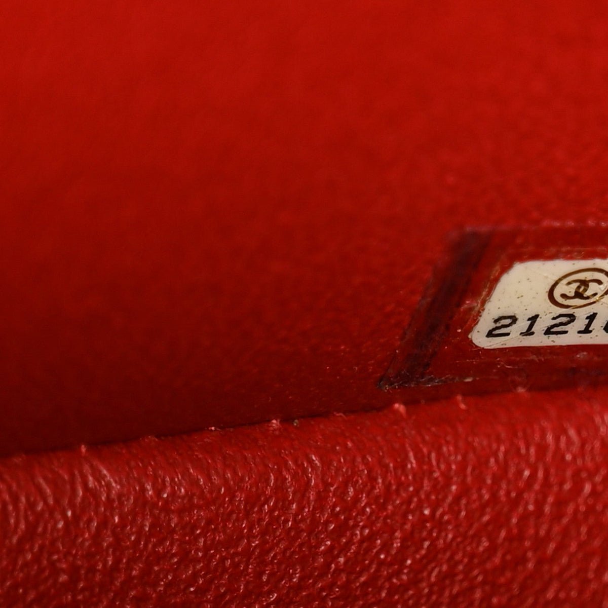 Caviar Quilted Mini Rectangular Flap Red