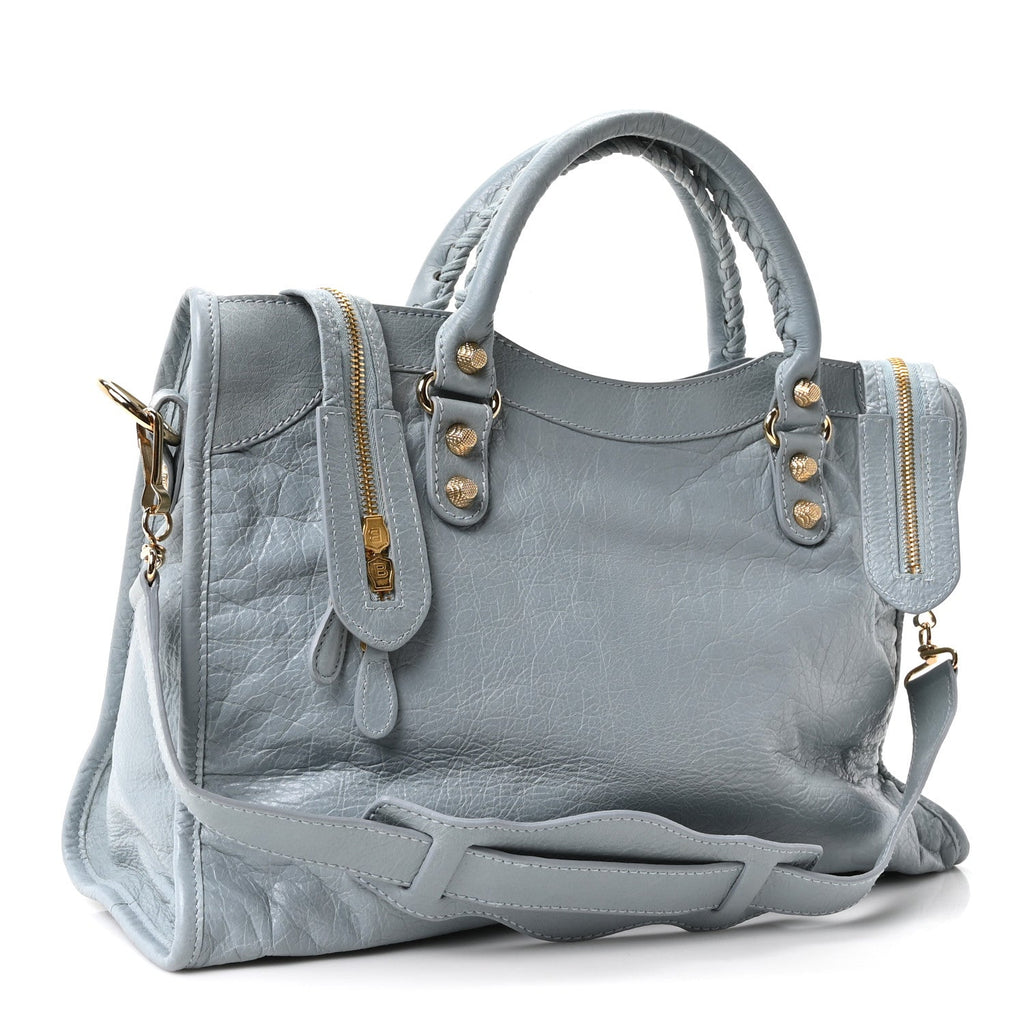 Agneau Giant 12 Gold Hardware City Bleu Opaline
