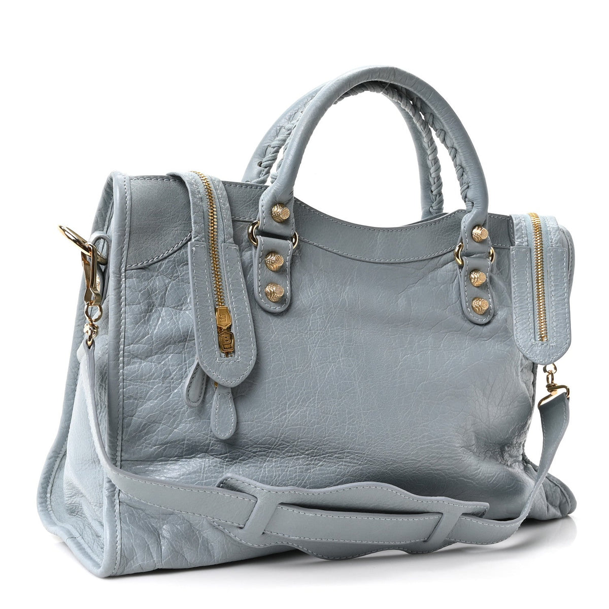 Agneau Giant 12 Gold Hardware City Bleu Opaline