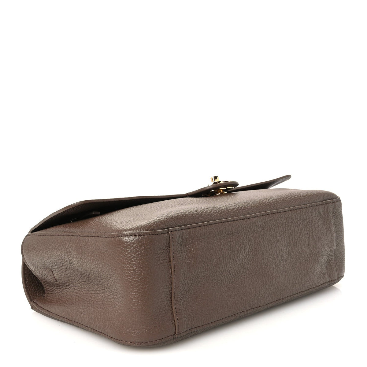 Grained Calfskin Small Souplissimo Maxi Flap Light Brown