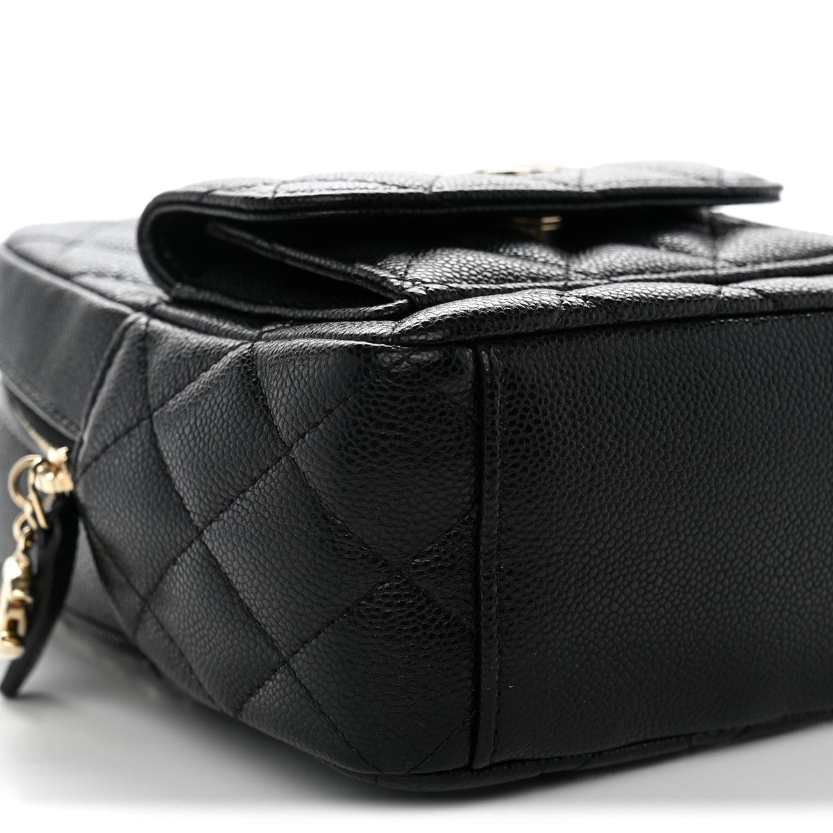 Caviar Quilted CC Mini Classic Backpack Black