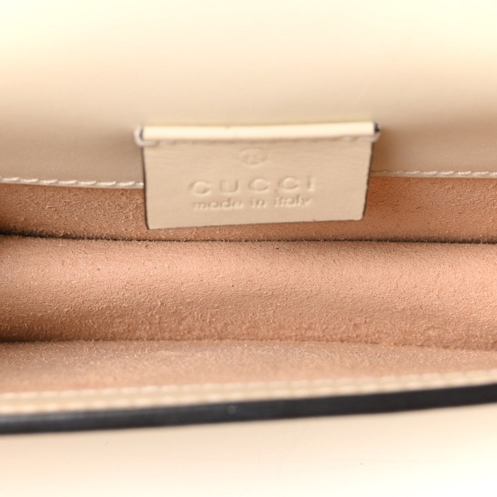 Calfskin Super Mini Sylvie Chain Shoulder Bag White