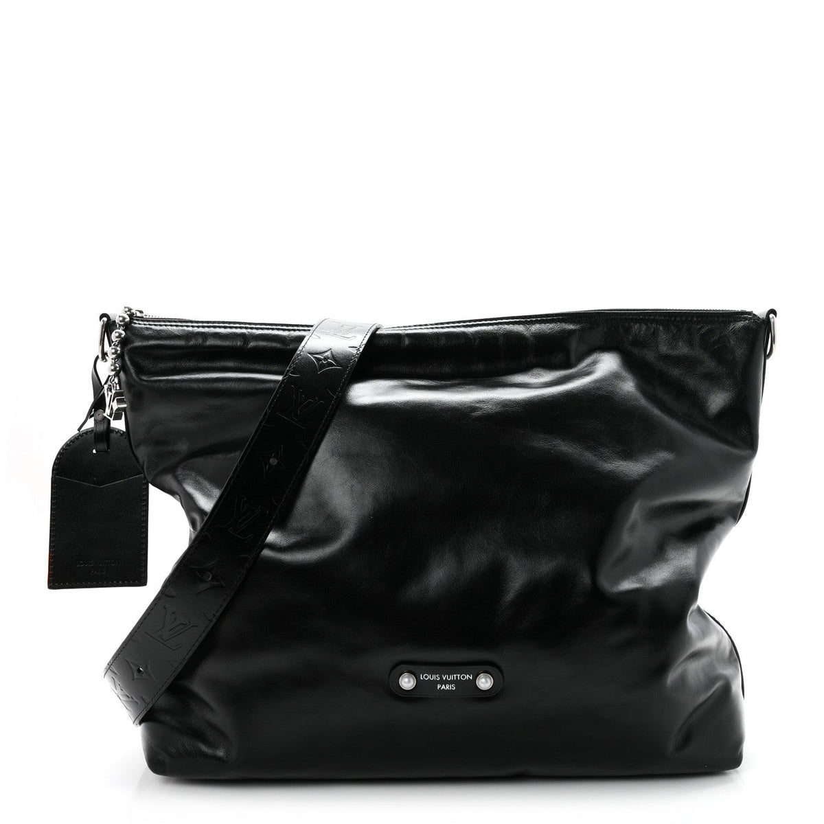 LV Night Calfskin Vagabond Hobo Black