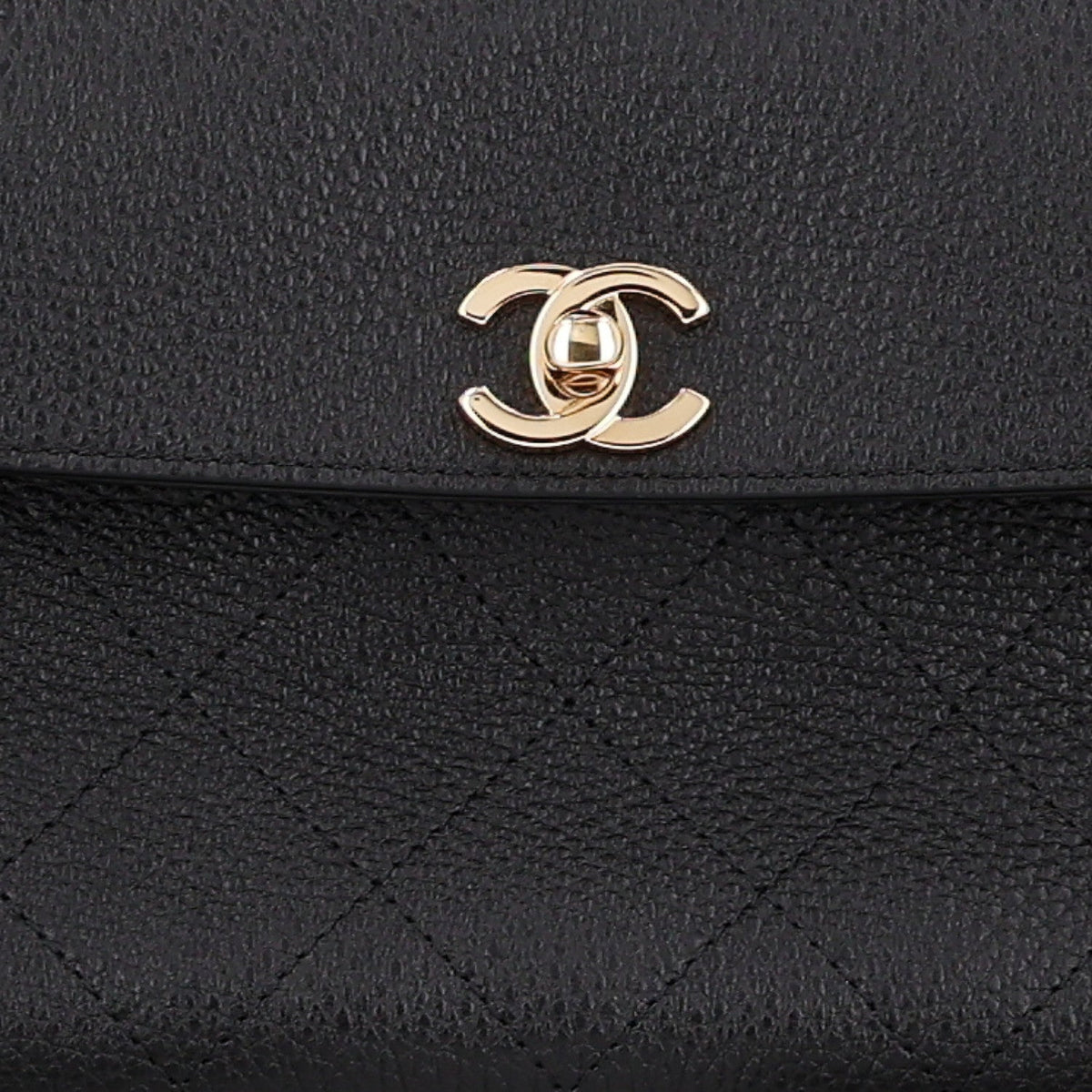 Grained Calfskin Stitched Urban Essentials Small Shopping Bag Black