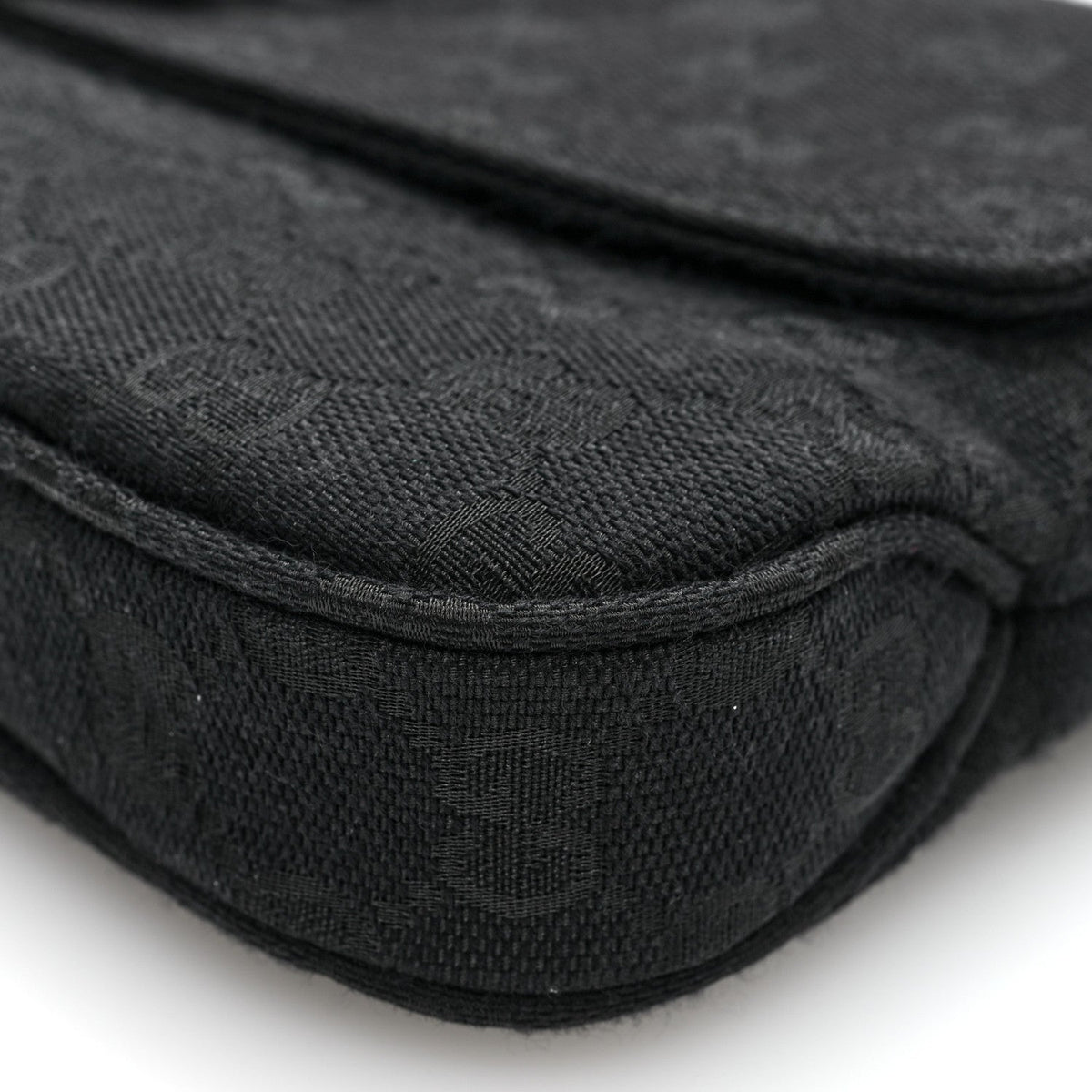 Monogram Medium Aperitivo Shoulder Bag  Black