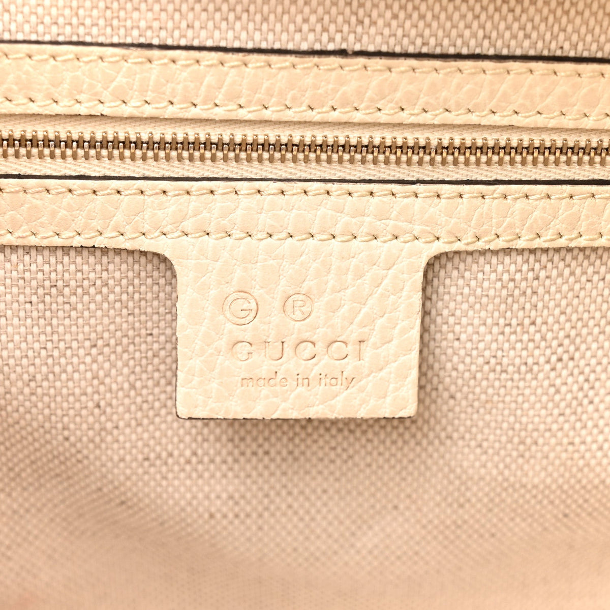 Dollar Calfskin Medium Soho Top Handle Satchel Ivoire