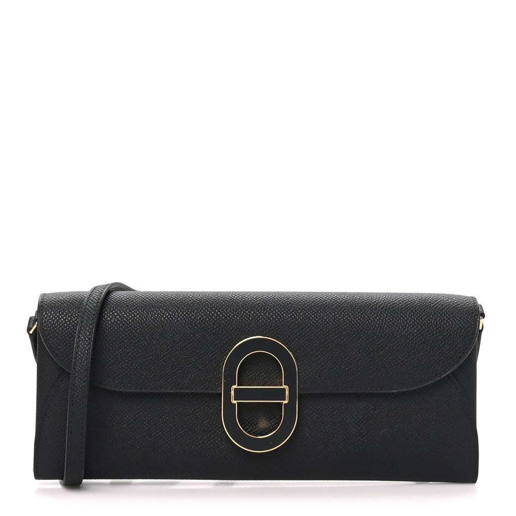 Epsom Enamel Maillon Wallet To Go Black