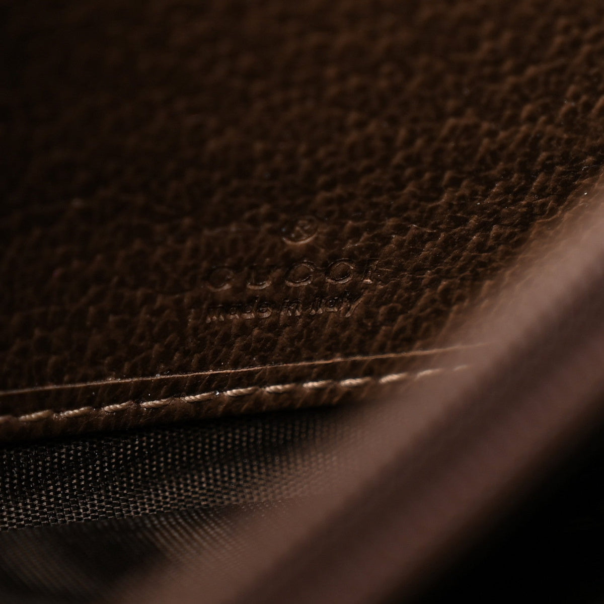 GG Supreme Monogram Web Ophidia Wallet On Chain Brown