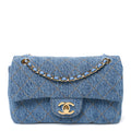 Denim Mini Souplissimo Flap Blue