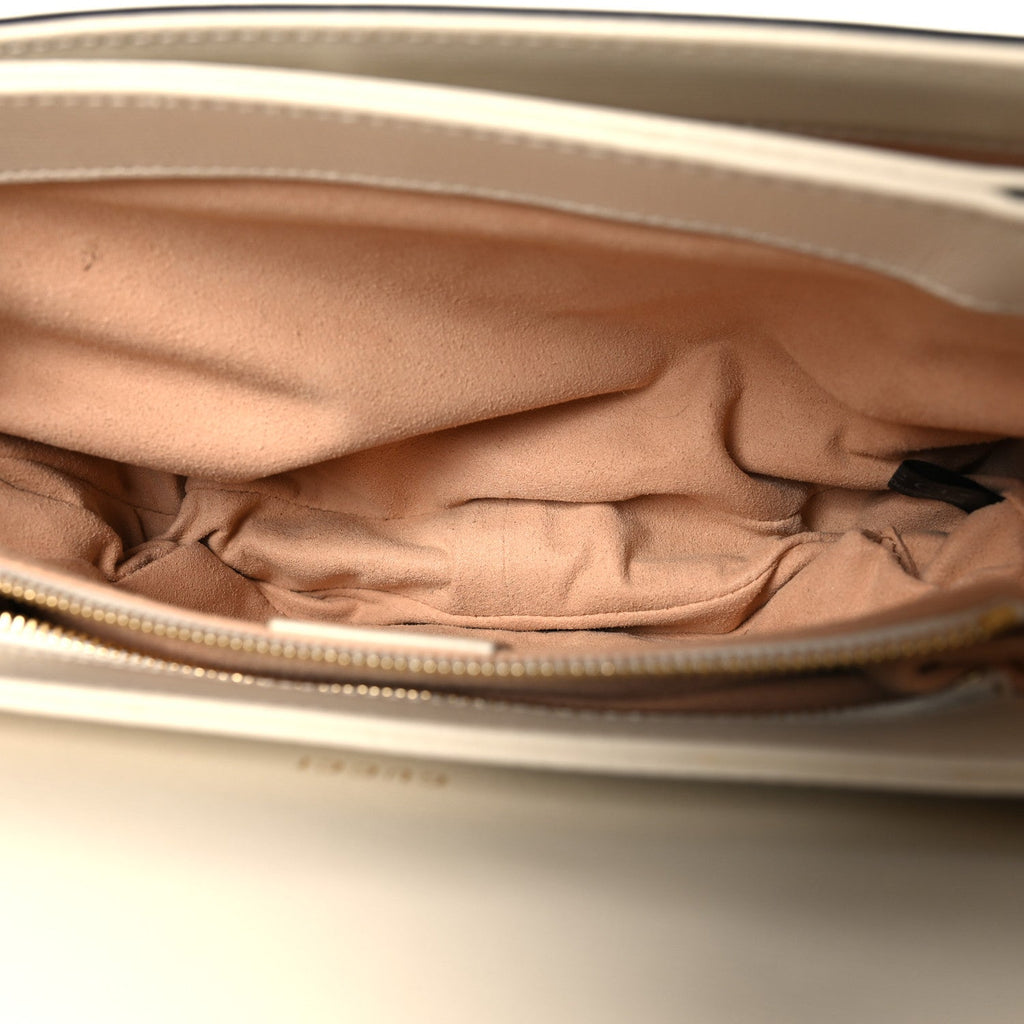 GG Supreme Monogram Horsebit 1955 Shoulder Bag Beige Mystic White