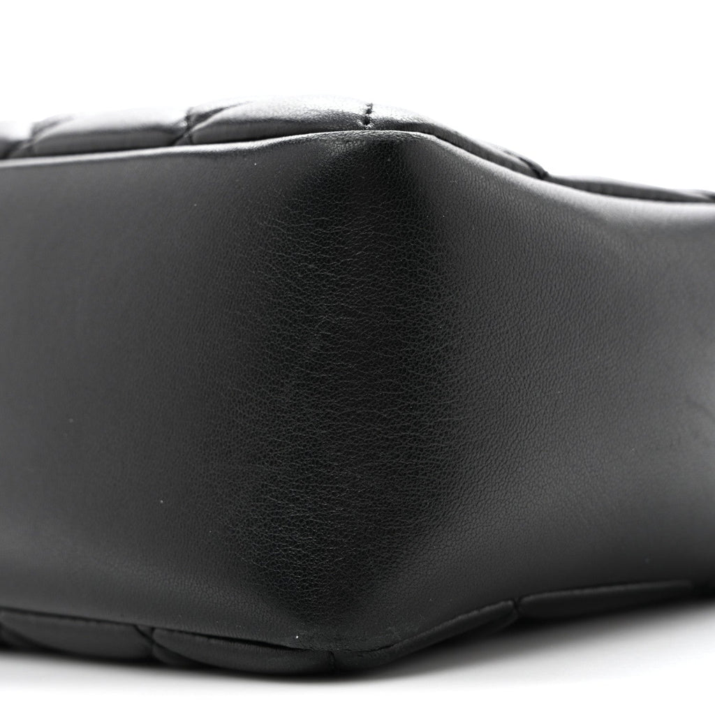 Lambskin Quilted Large Camera Case Black