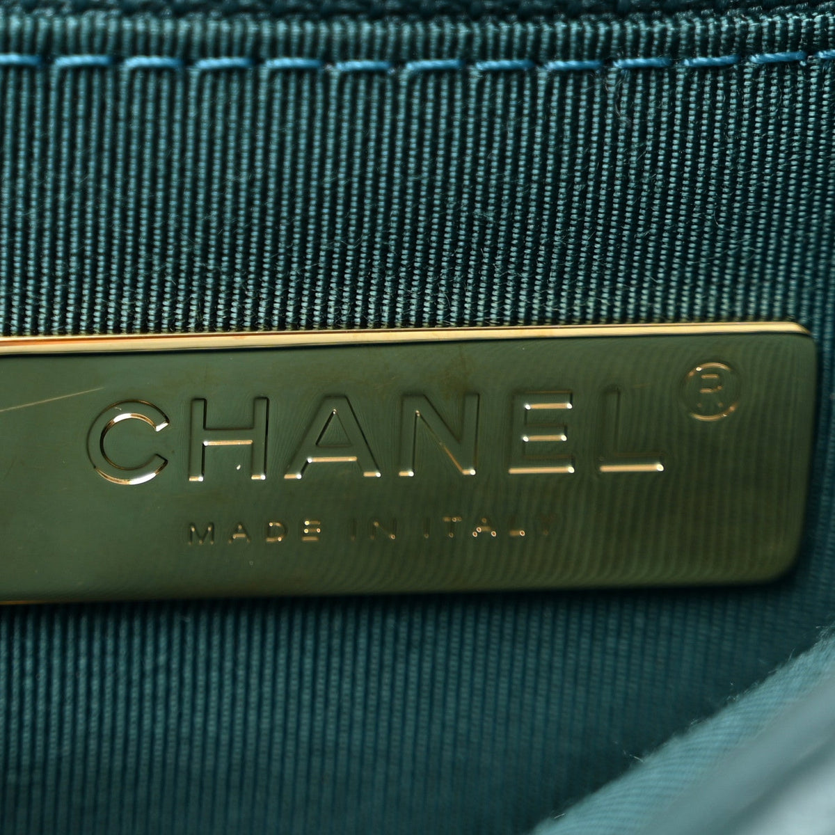 Goatskin Quilted Medium Chanel 19 Flap Dark Blue