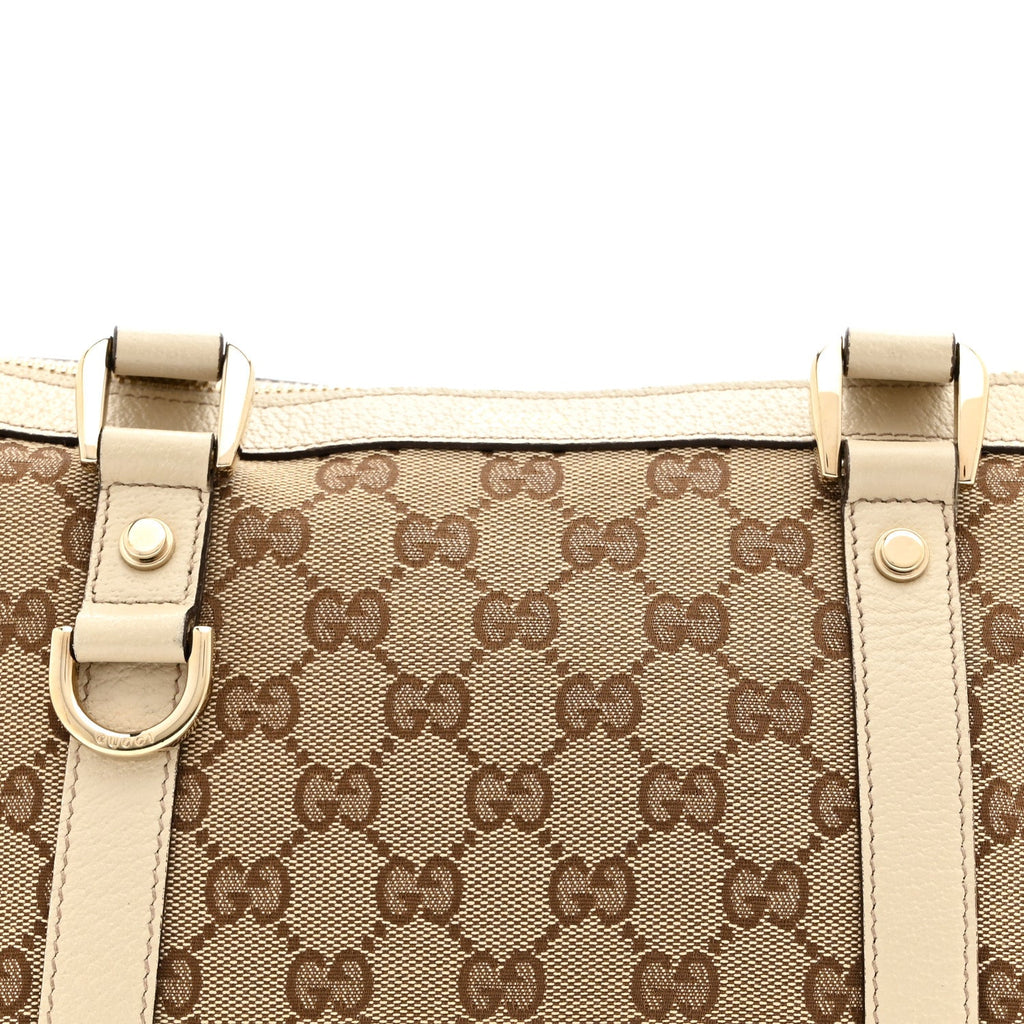 Monogram Small Abbey Tote Off White