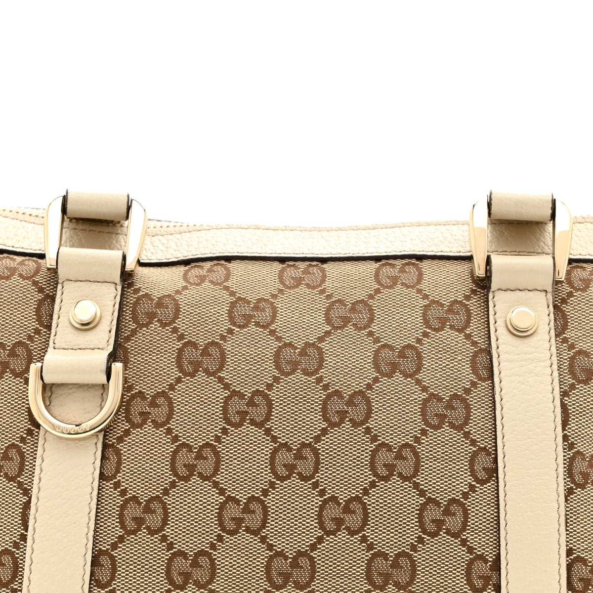 Monogram Small Abbey Tote Off White