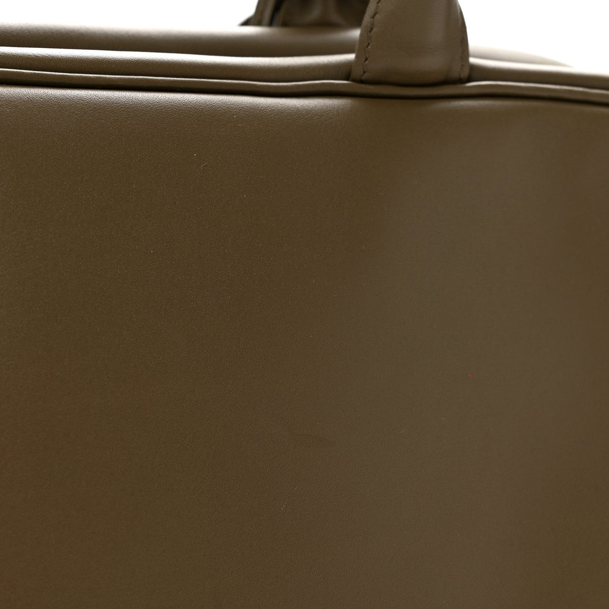 Calfskin Large Perfect Bowling Bag Dark Khaki