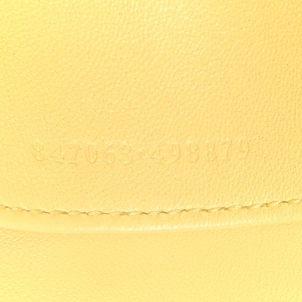 Calfskin Horsebit 1955 Aura Small Shoulder Bag Daylight Yellow