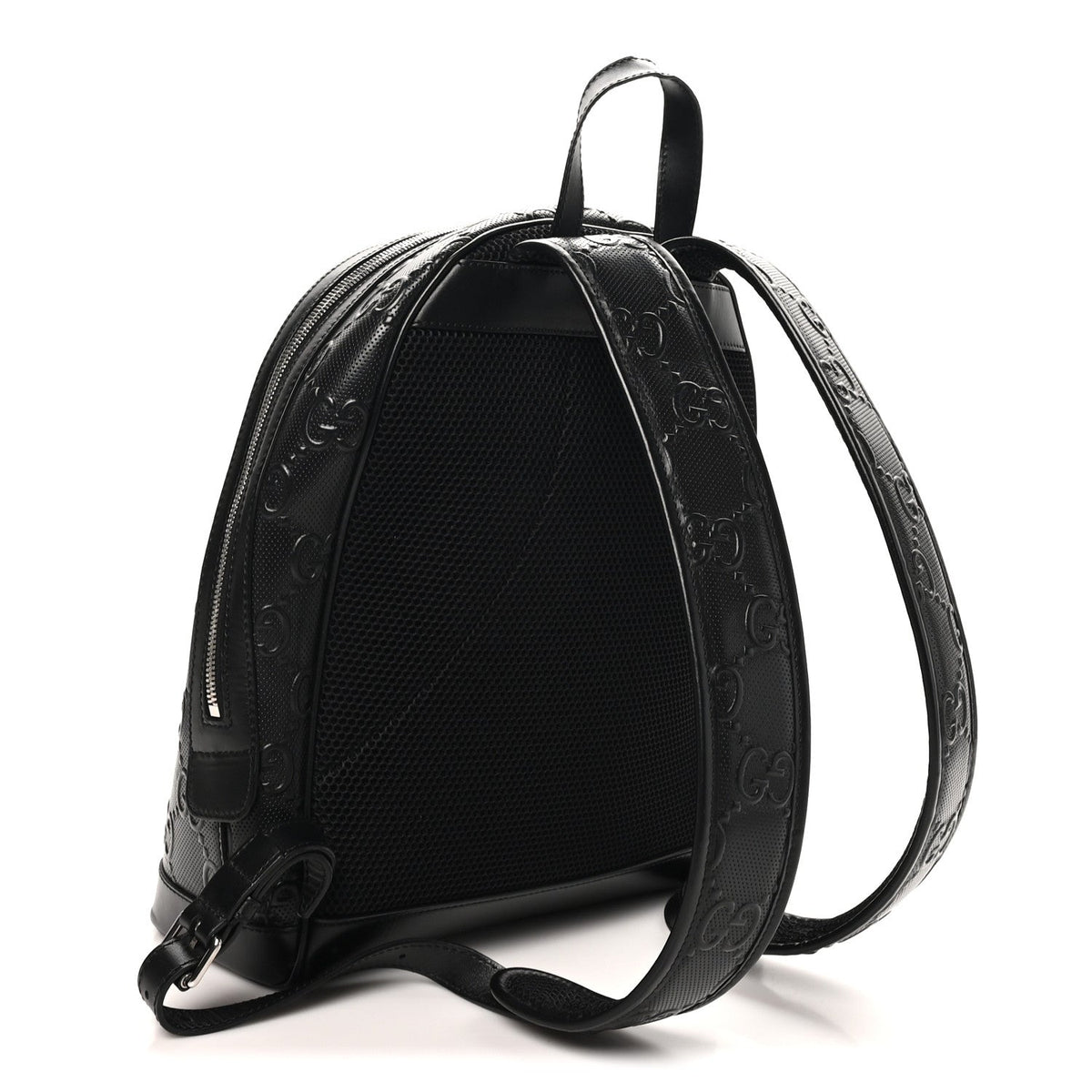 Calfskin GG Tennis Embossed Backpack Black
