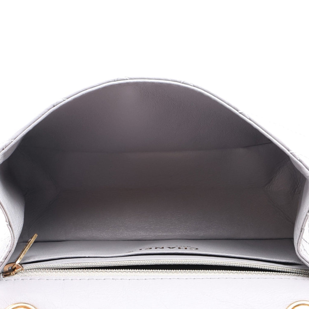 Aged Calfskin Quilted 2.55 Reissue Mini Flap Grey