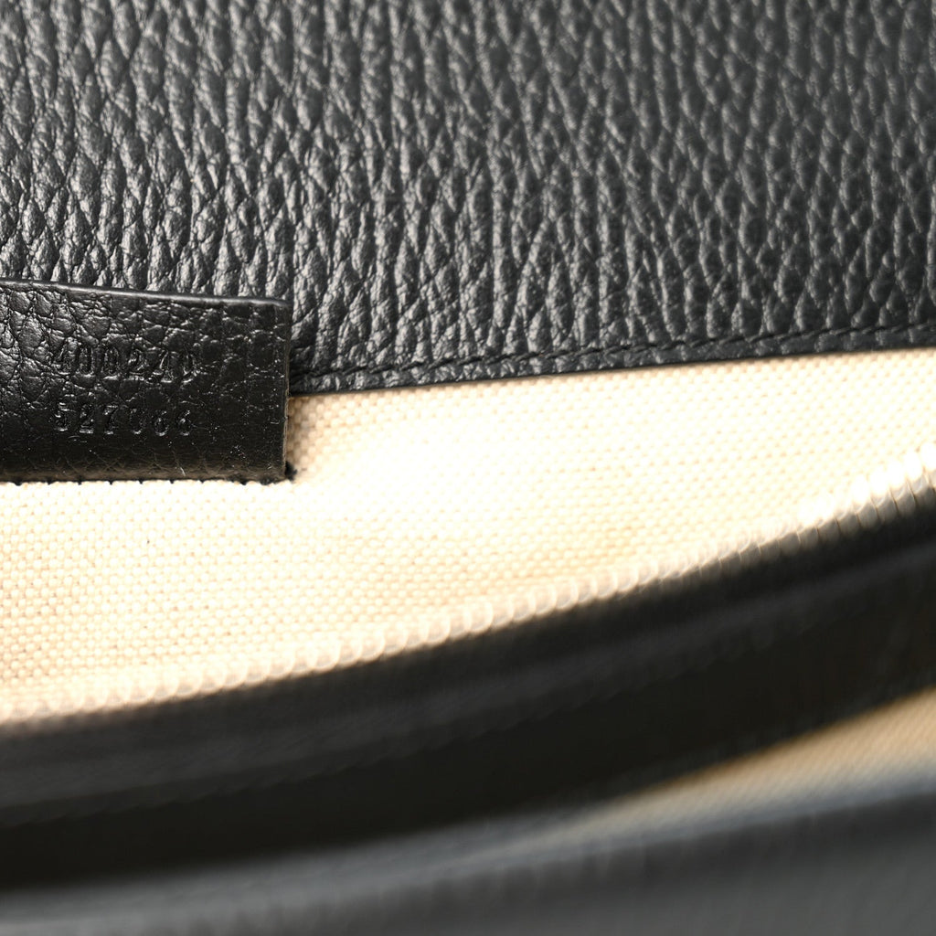 Pebbled Calfskin Small Dionysus Shoulder Bag Black