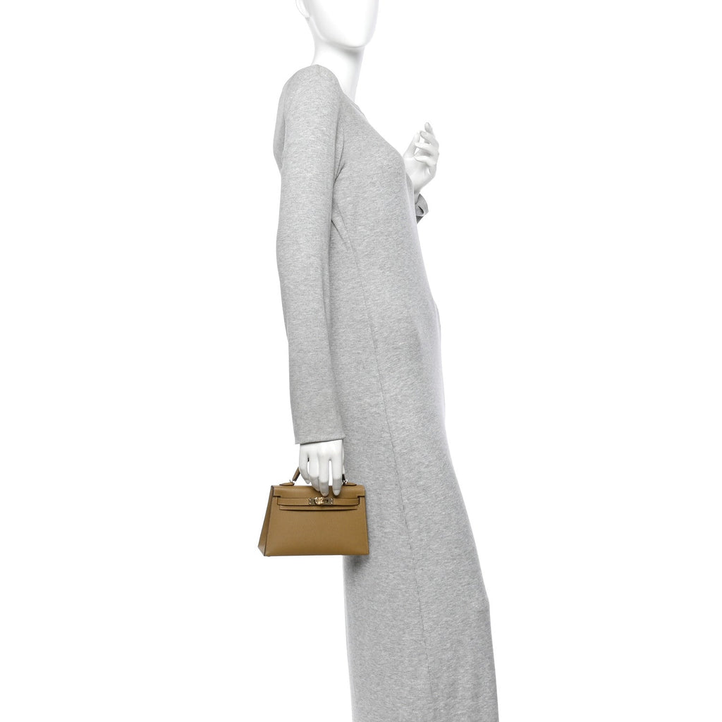 Madame Calfskin Mini Kelly Sellier 20 Dune