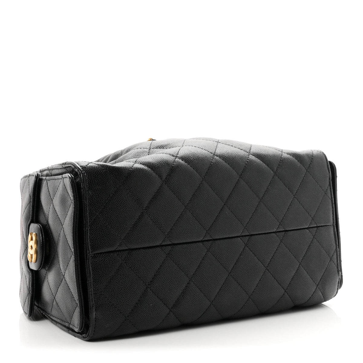 Caviar Quilted Small Chanel 25 Handbag Black