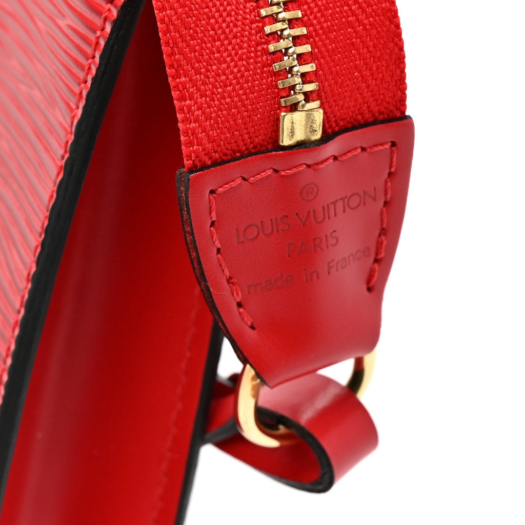 Epi Pochette Accessories 24 Castillan Red