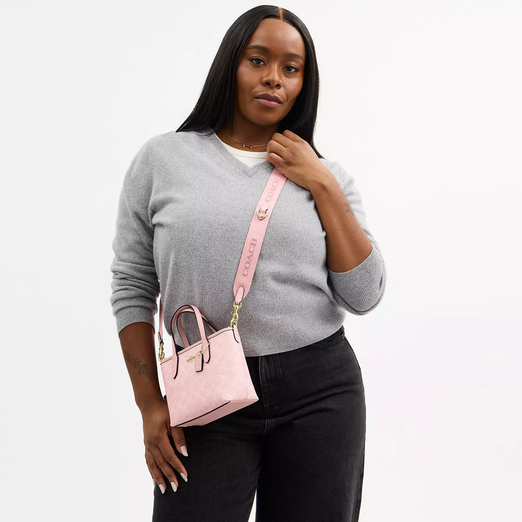 Coach Outlet City Mini Tote Bag In Signature Canvas
