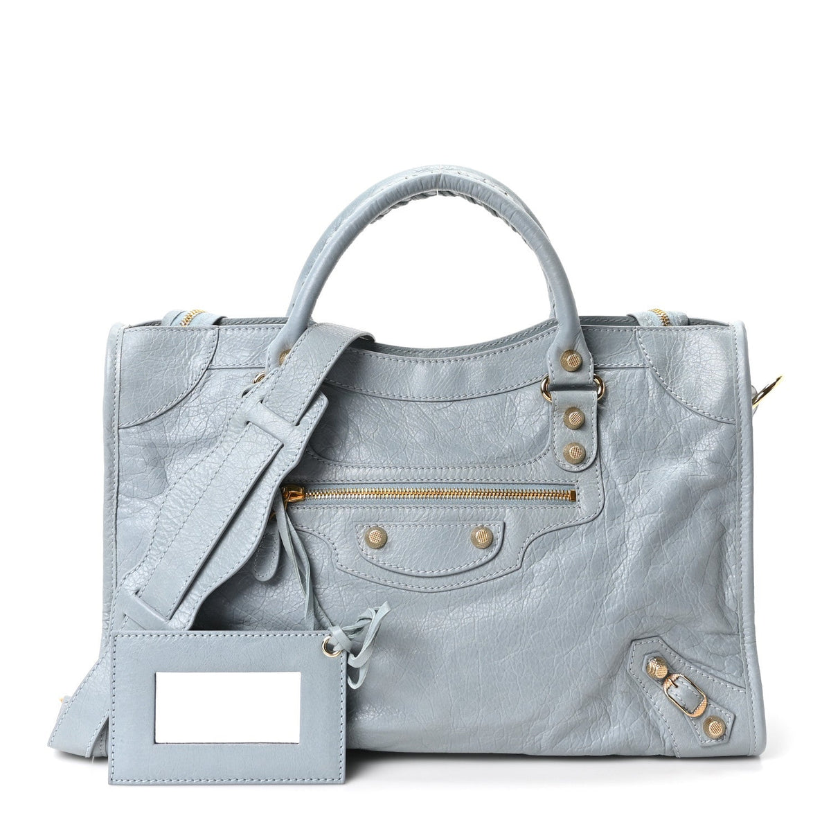 Agneau Giant 12 Gold Hardware City Bleu Opaline