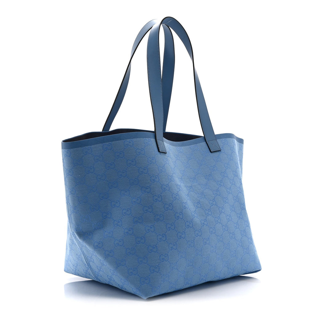 GG Monogram Medium Totissima Shopping Tote Light Blue