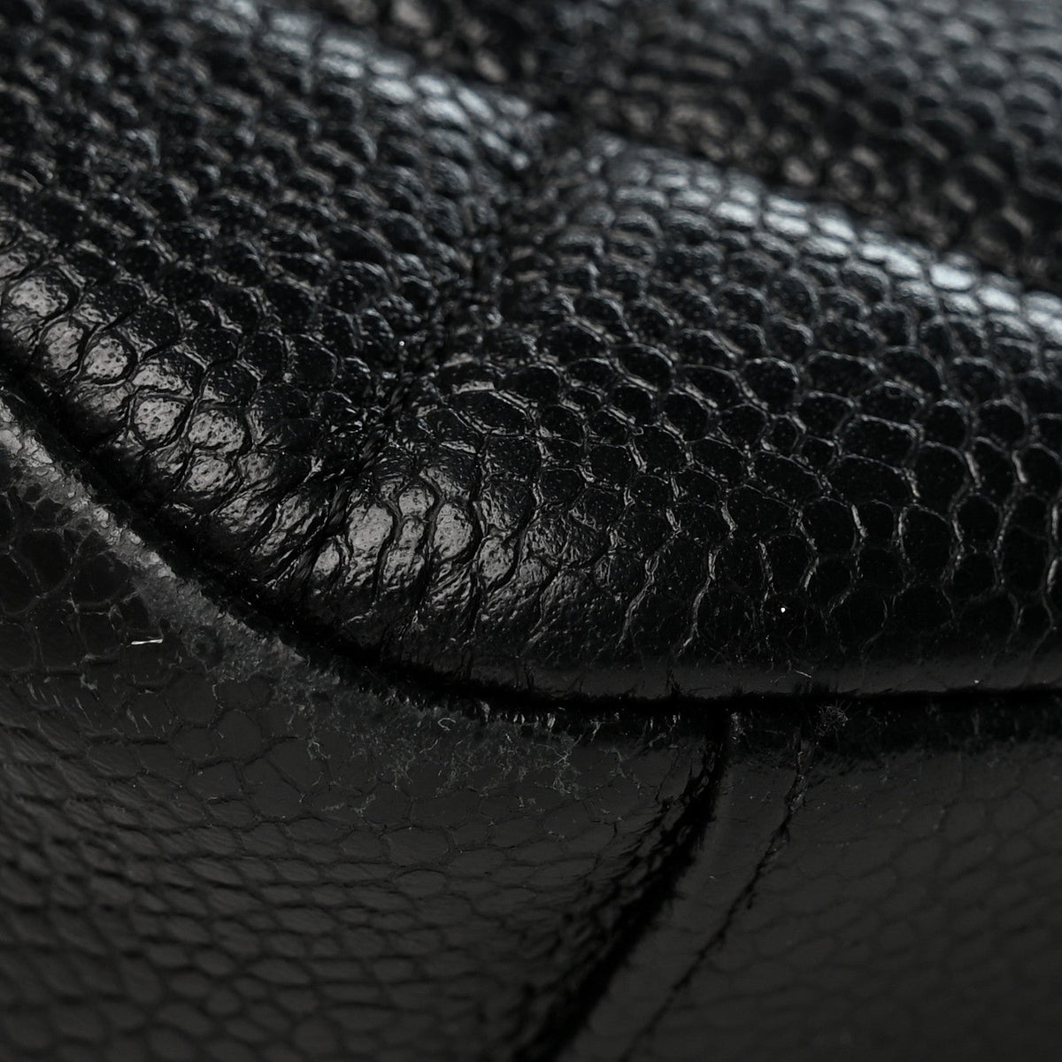 Caviar Quilted Chain Soul Flap Black