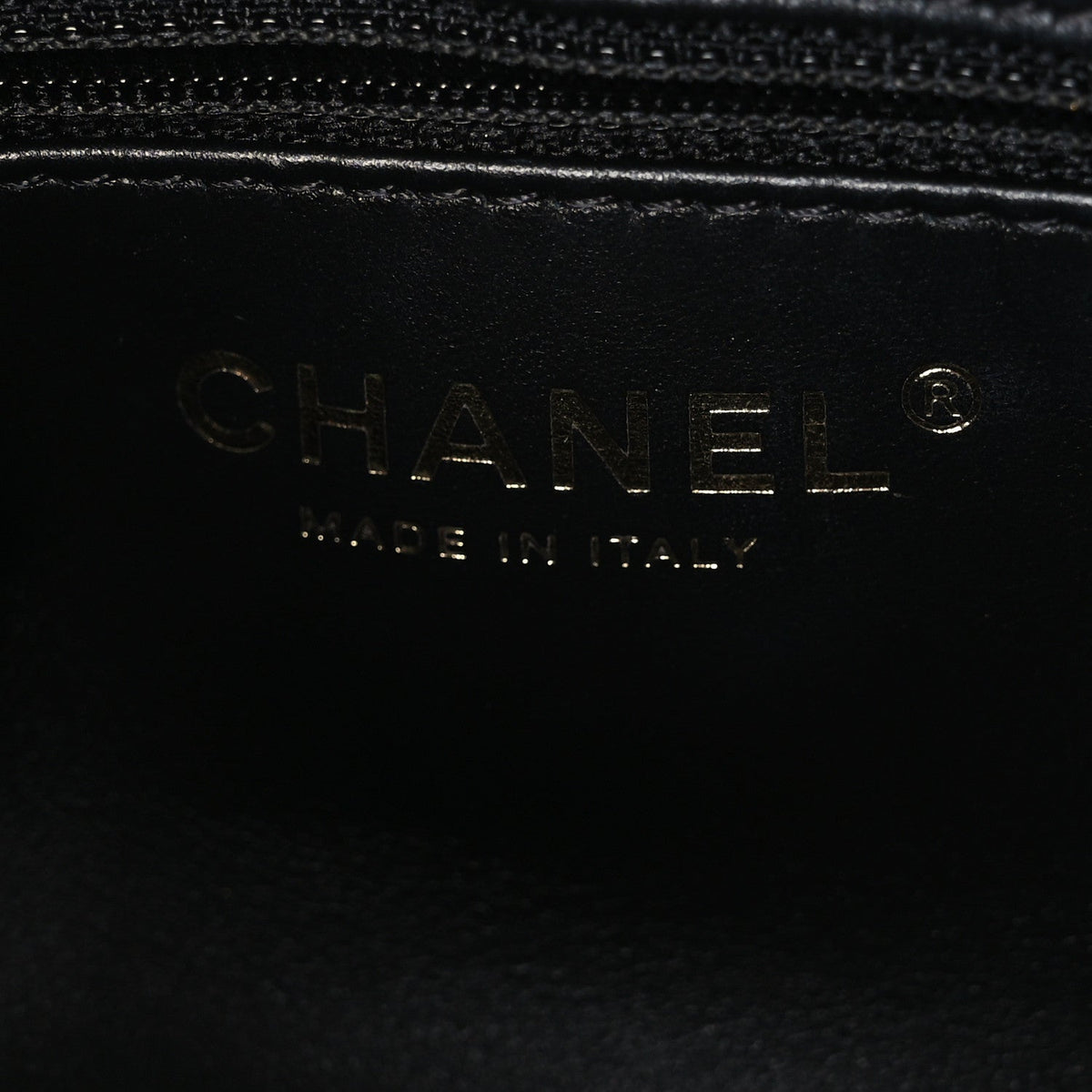 Shiny Aged Calfskin Quilted Nano Kelly Shopper Black