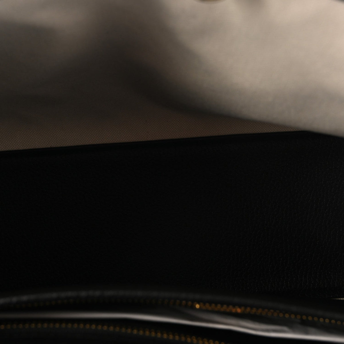 Grained Calfskin Stitched Urban Essentials Shopping Bag Black