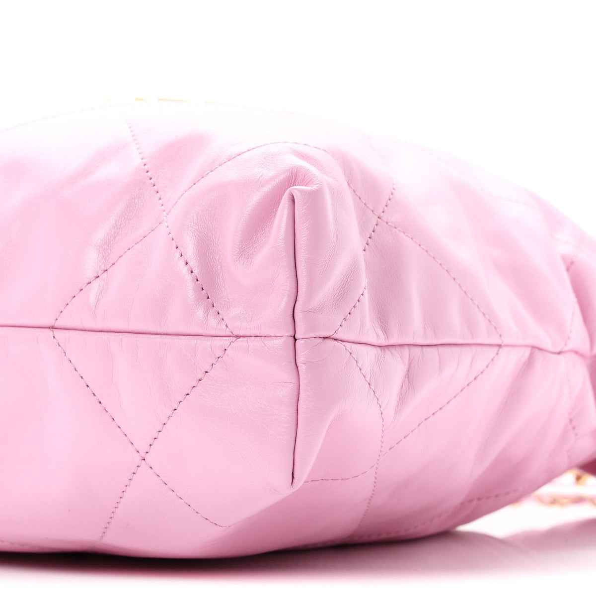 Shiny Calfskin Quilted Small Chanel 22 Pink