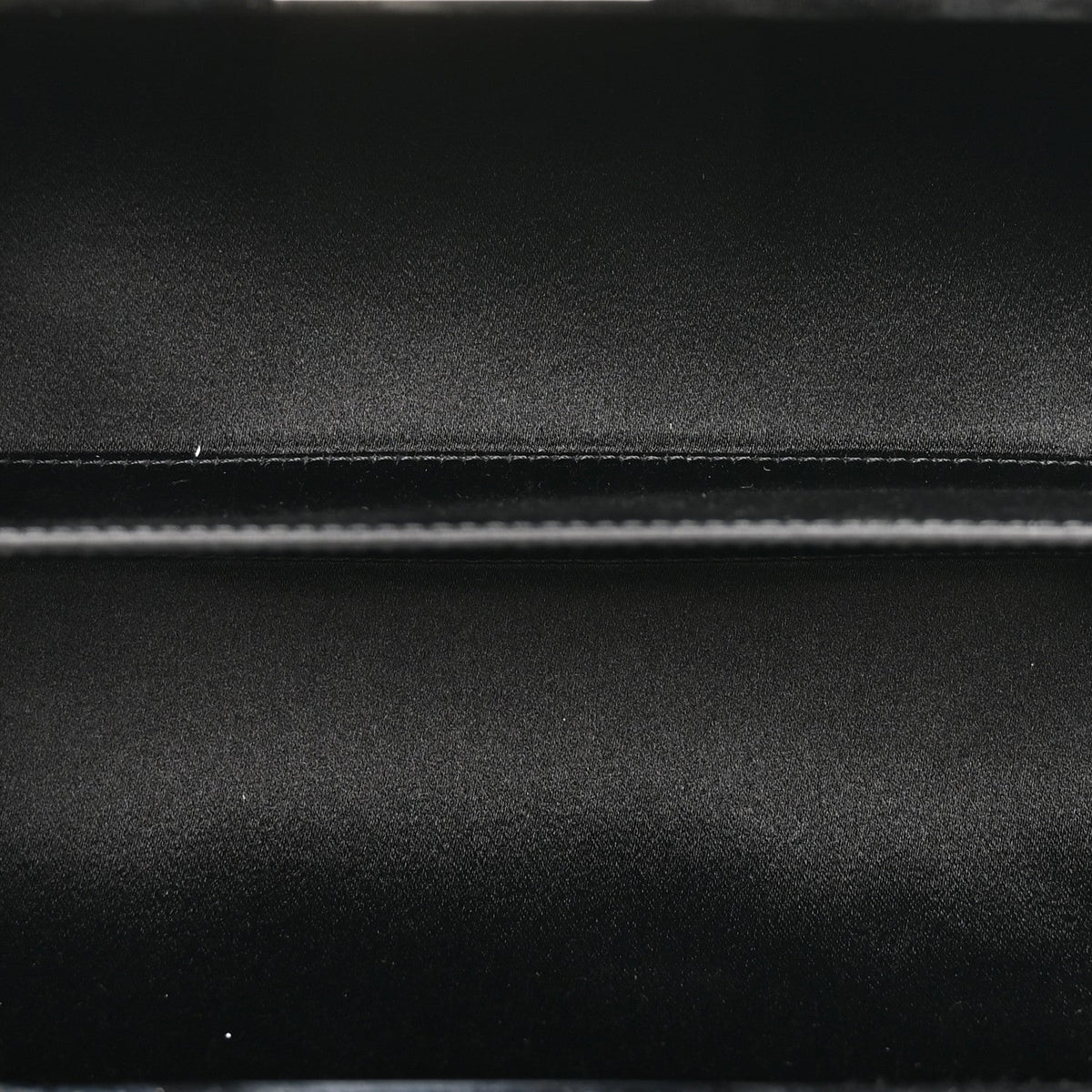 Metallic Lambskin Perforated Hollywood Clutch Silver