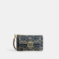 Coach Outlet Ashton Wristlet In Signature Regenerative Cotton Denim