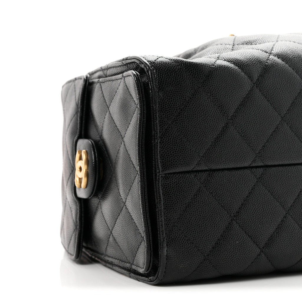 Caviar Quilted Small Chanel 25 Handbag Black