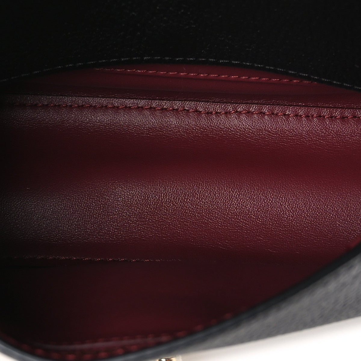 Grained Calfskin Mini Souplissimo Maxi Flap Black