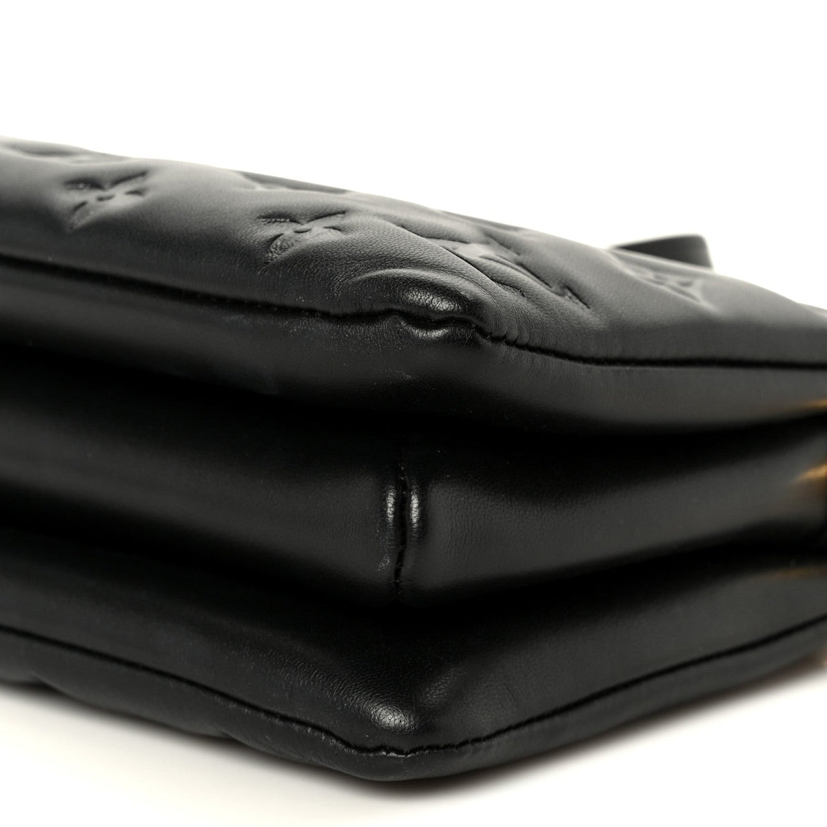 Lambskin Embossed Monogram Coussin BB Black