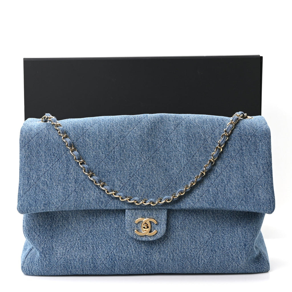 Denim Souplissimo Maxi Flap Blue