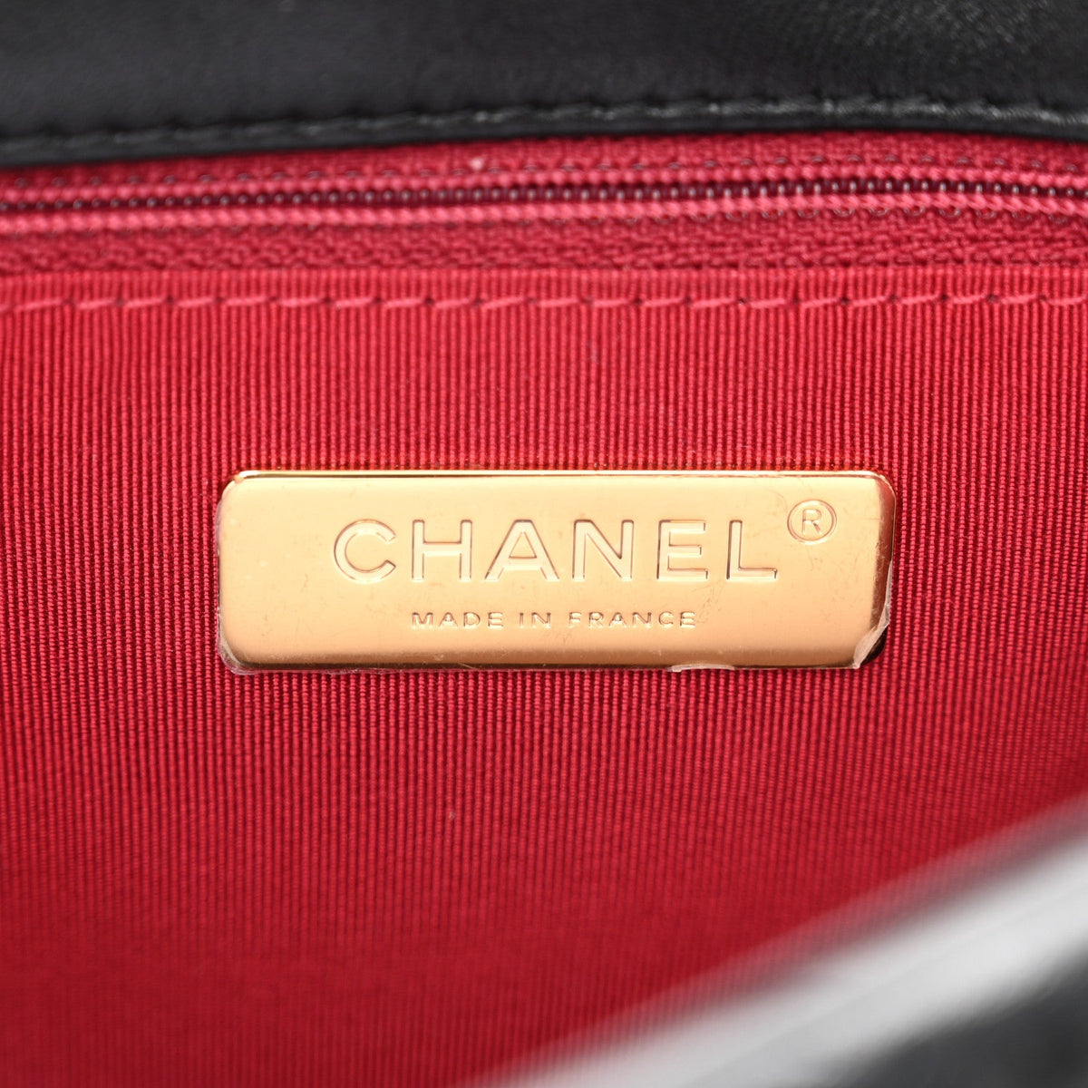 Lambskin Quilted Medium Chanel 19 Flap Black